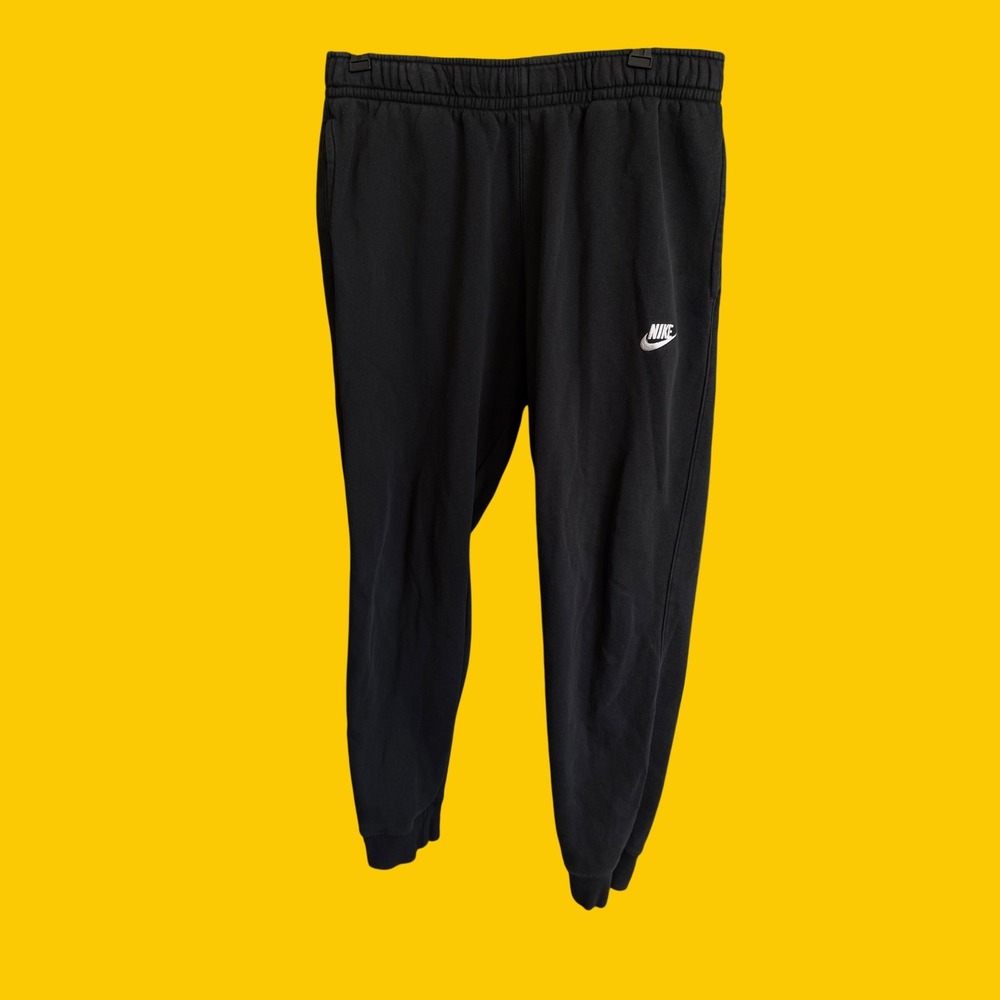 Nike Sportswear Club Fleece Joggers Faded Black Embroidered Logo Mens Large